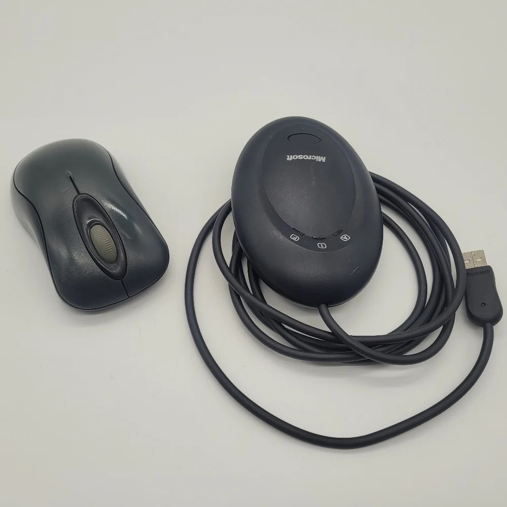 Microsoft Wireless Optical Laser Mouse Model 1025 & Receiver 3.1 1028 Tested​​​